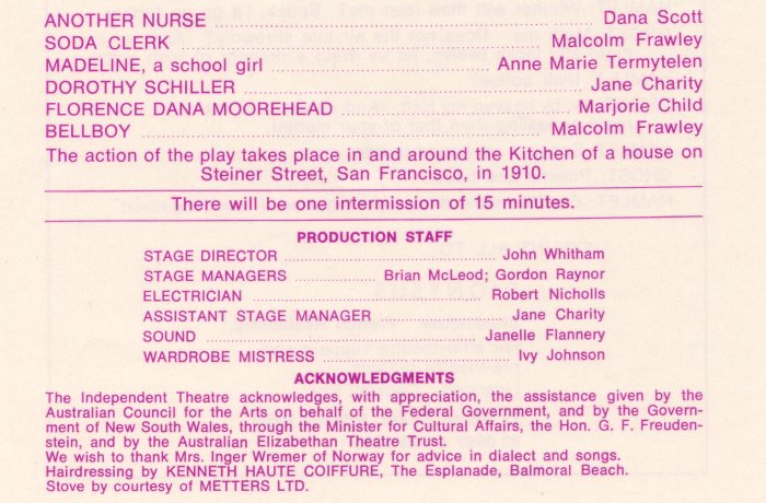 I Remember Mama programme