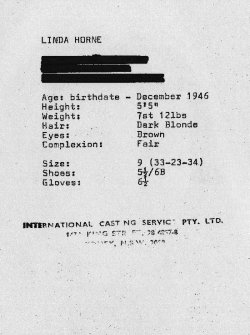 Linda - publicity details